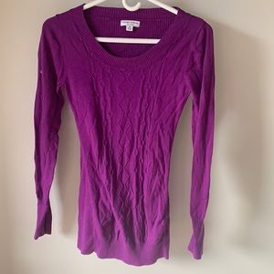 Liz Lange Maternity Purple Long Sleeve Sweater Size XS